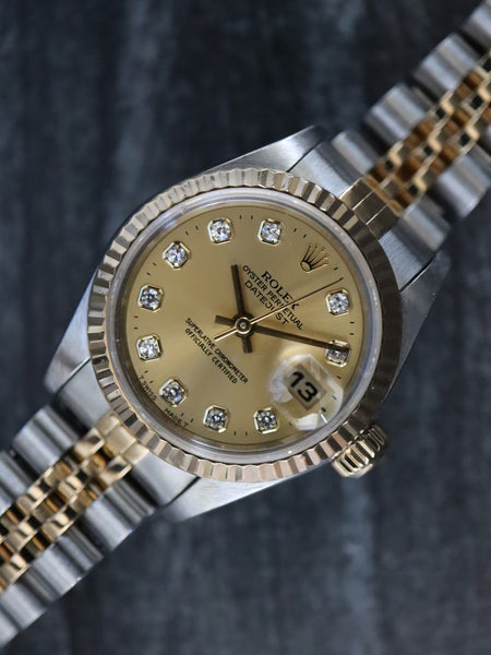 〇純正 ROLEX 2駒 69173 DATEJUST YG×SS FZ8608 〇純正 ROLEX 2駒 69173 DATEJUST YG×SS FZ8608 Rolex Lady-Datejust