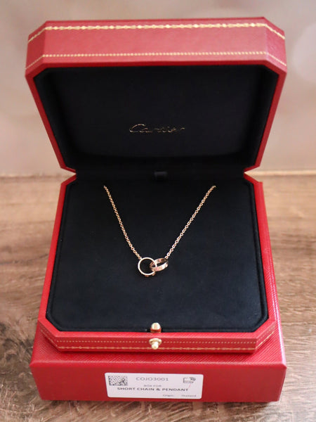 38595: Cartier 18k Rose Gold Love Necklace, Cartier Box – Paul Duggan Fine  Watches