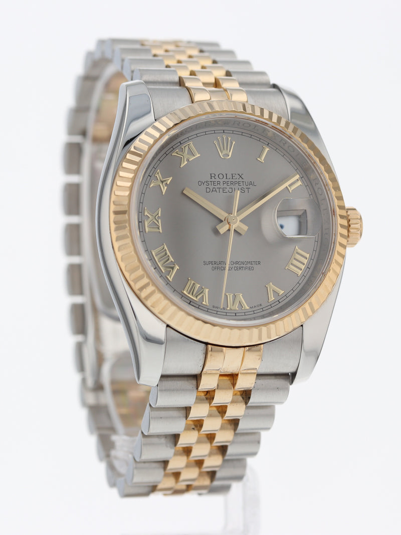 38954: Rolex stainless Steel and 18k Yellow Gold Datejust 36, Ref. 116233