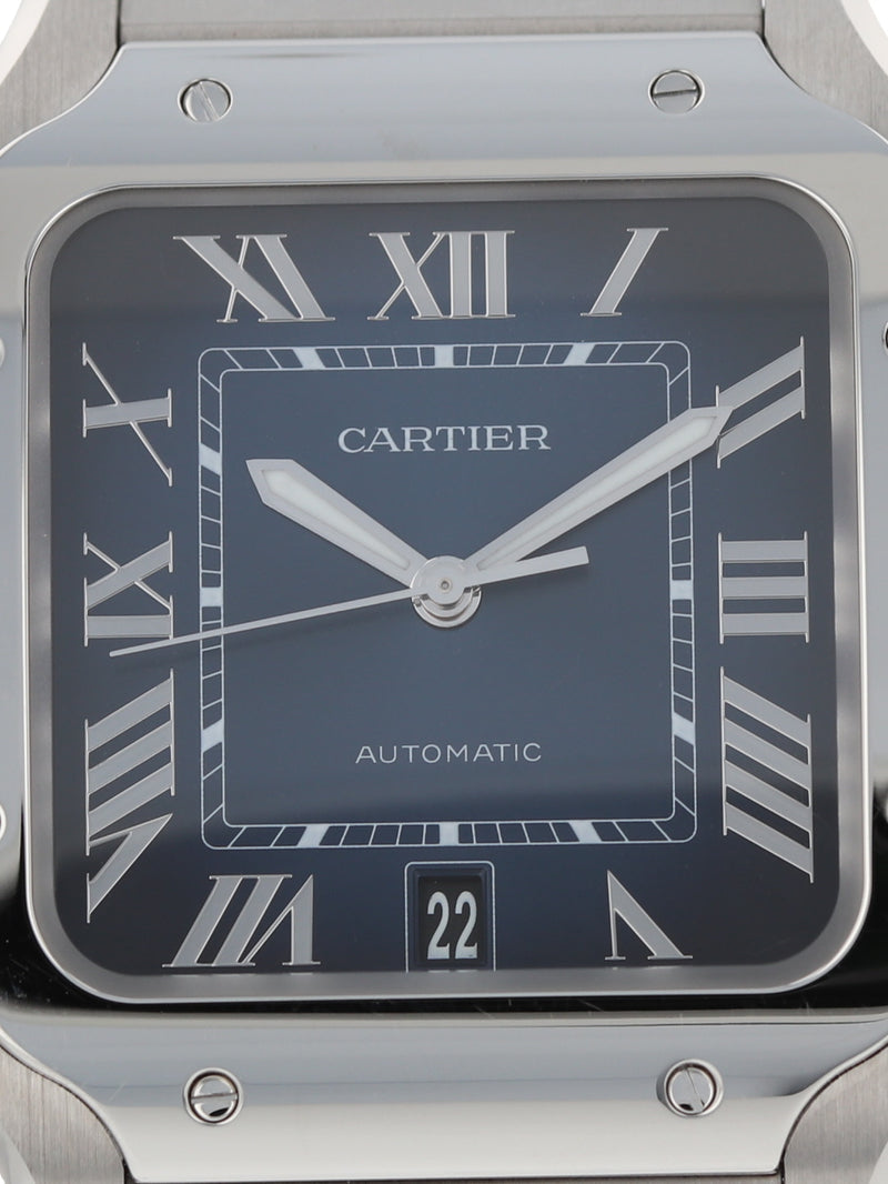 38972: Cartier Large Santos De Cartier, WSSA0030, 2023 Full Set