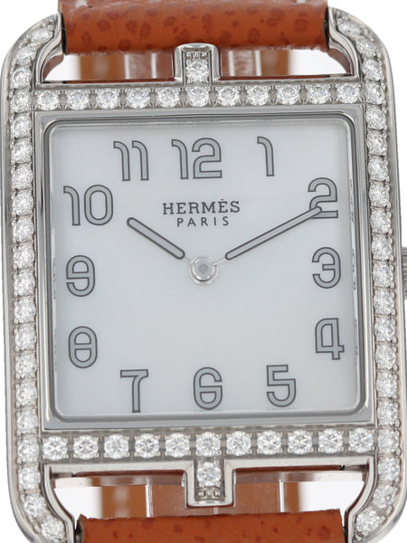 39242: Hermes Cape Cod Ladies Watch, Quartz, Ref. CC2.730 Box and 