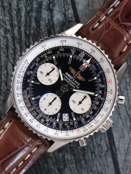 Breitling Navitimer A23322用革ベルト Breitling - Navitimer : A23322 : SOLD OUT : silver dial on