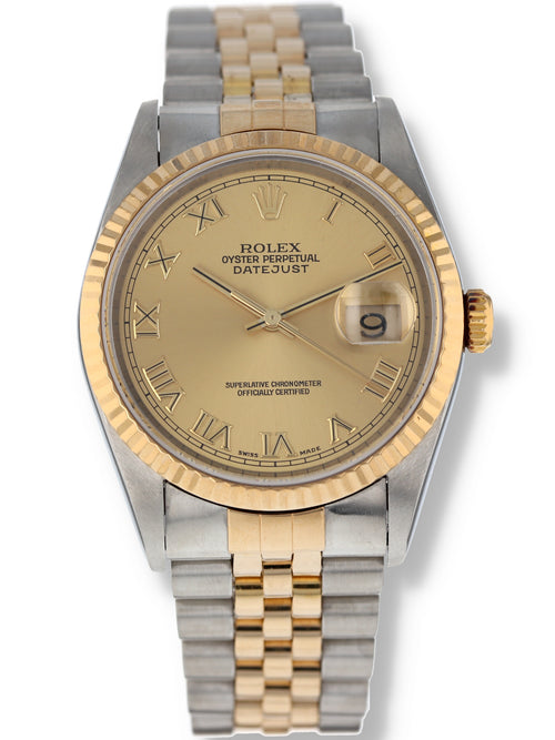 (AVO) 39713: Rolex Datejust 36, Ref. 16233, Box and Papers 2002