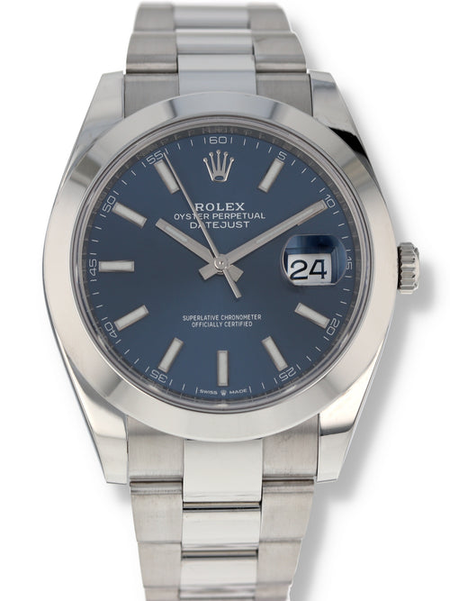 39734: Rolex Datejust 41, Ref. 126300, Box and 2019 Card
