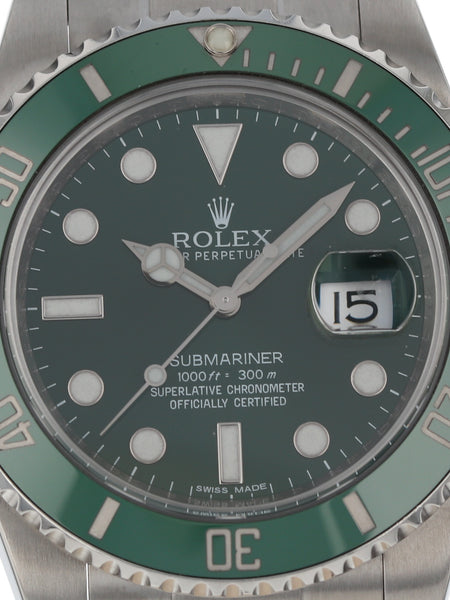 36234: Rolex Submariner Hulk, Ref. 116610LV, Circa 2009 – Paul Duggan  Fine Watches