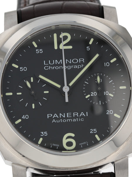 37817 Panerai Luminor Chronograph PAM00310 2009 Full Set with