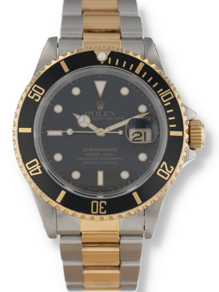 38119 Rolex Submariner Ref. 16613 1991 Box Papers Paul Duggan Fine Watches