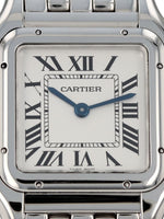 J41080: Cartier Stainless Steel Medium Panther, WSPN0007, Box and Card