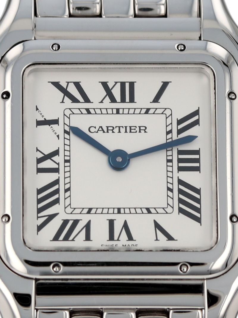 J41080: Cartier Stainless Steel Medium Panther, WSPN0007, Box and Card