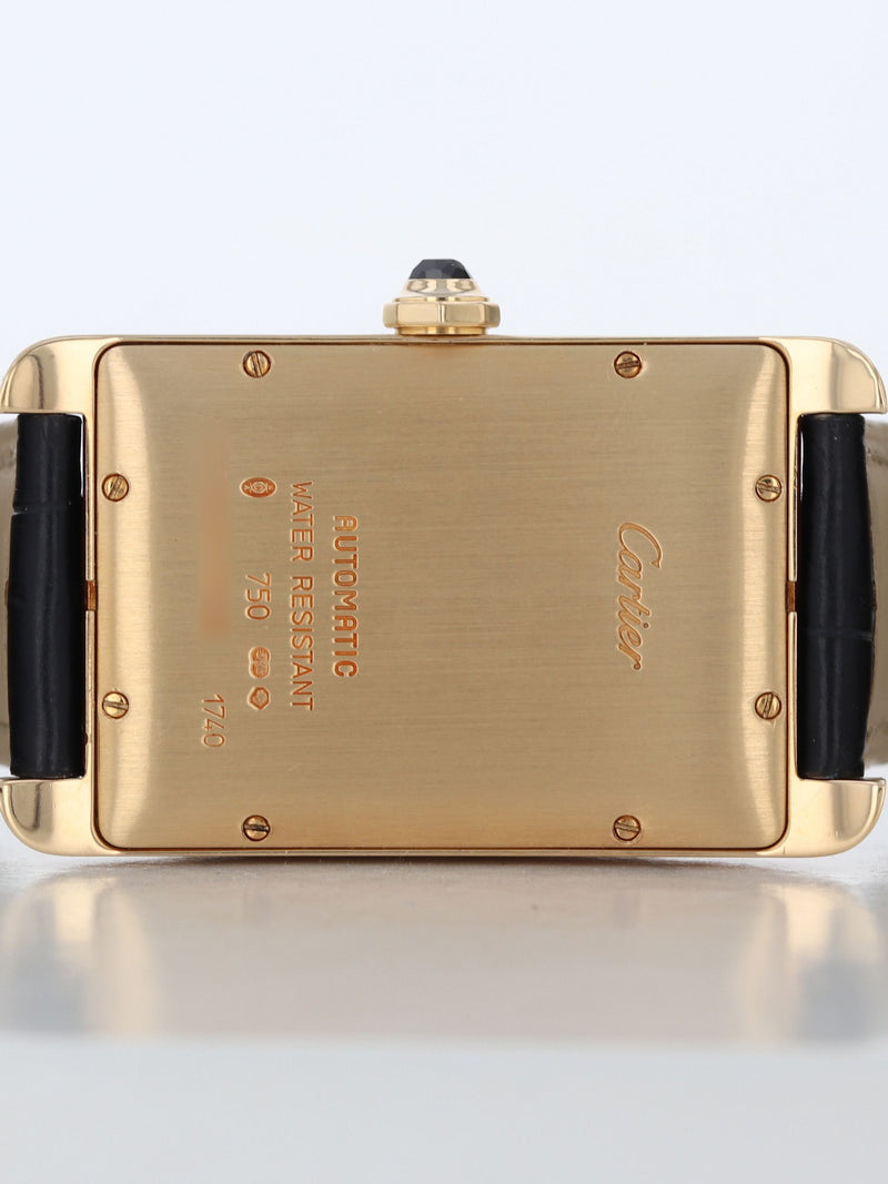41094: Cartier 18k Tank Americaine Large, Ref. W2603156, Cartier Pouch