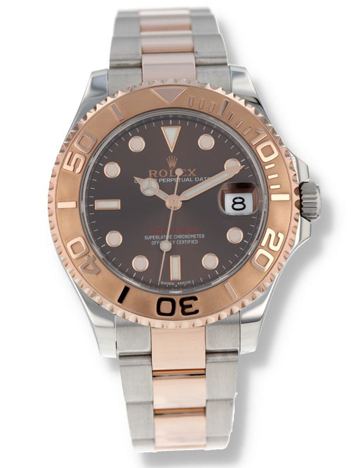 40929: Rolex Mid-Size Yacht-Master 37, Ref. 268621, Box and 2018 Card