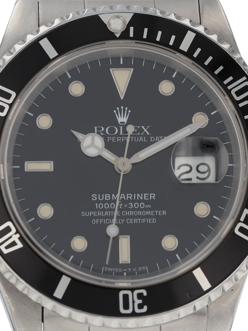 37988: Rolex Submariner, Ref. 16610, Circa 1991