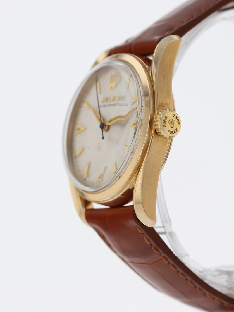 38073: Rolex Vintage "Bombe" Oyster Perpetual, Ref. 6090, Circa 1961