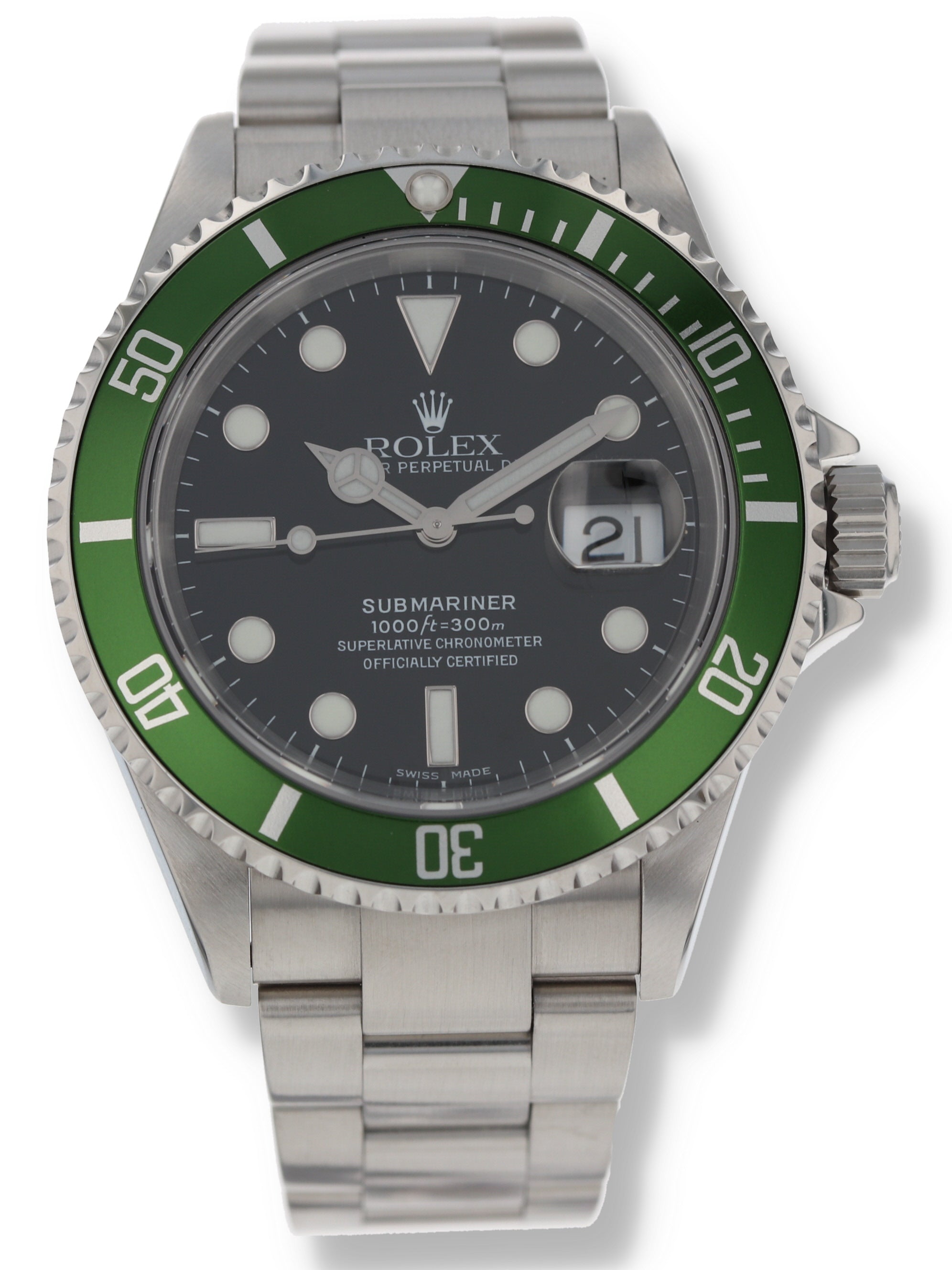 Rolex Kermit Submariner 16610LV Black Dial Watch - Big Watch Buyers
