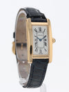 38415: Cartier Ladies 18k Yellow Gold Tank American, Quartz, Box and Papers, Circa 1999