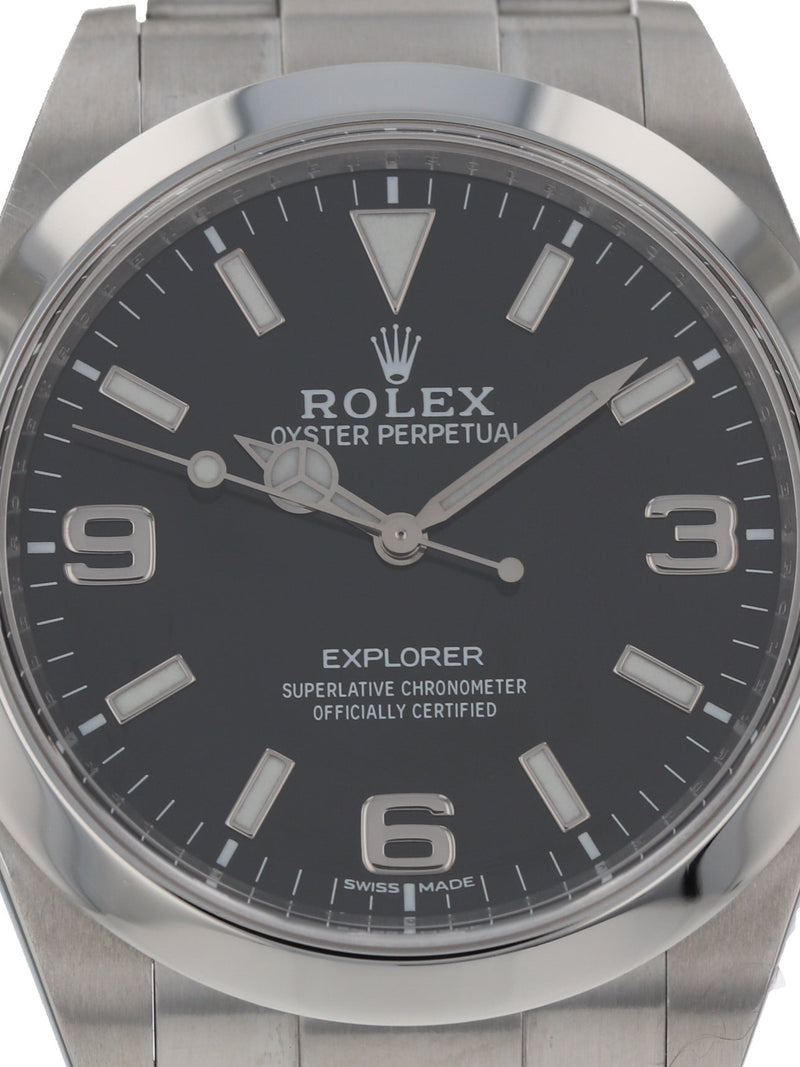 38457: Rolex Stainless Steel Explorer 39,  Ref. 214270