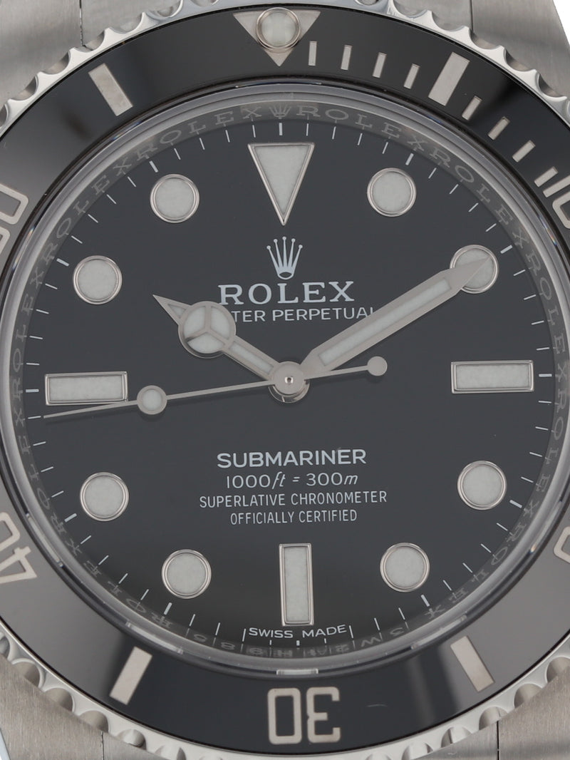 38569: Rolex Submariner "No Date", Ref. 114060, 2018 Box + Card