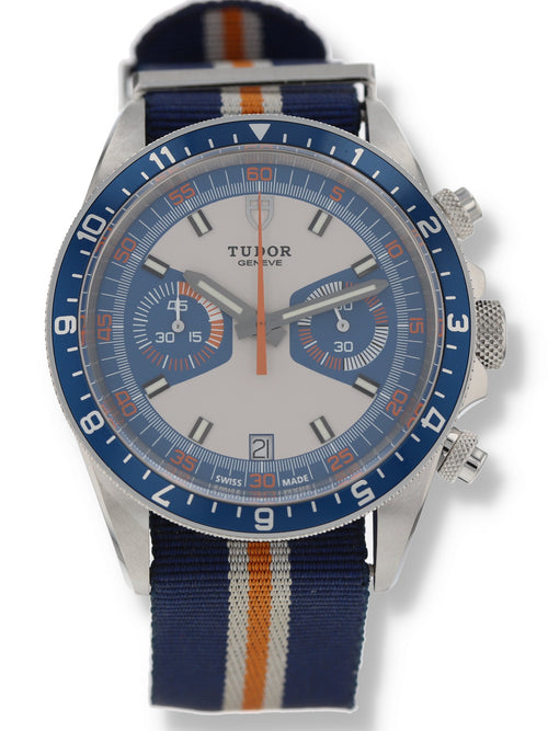 38581: Tudor Heritage Chronograph Blue, Ref. 70330B, Size 42mm
