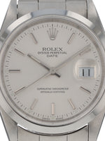 38601: Rolex Stainless Steel Date, Ref. 15200, Circa 1997