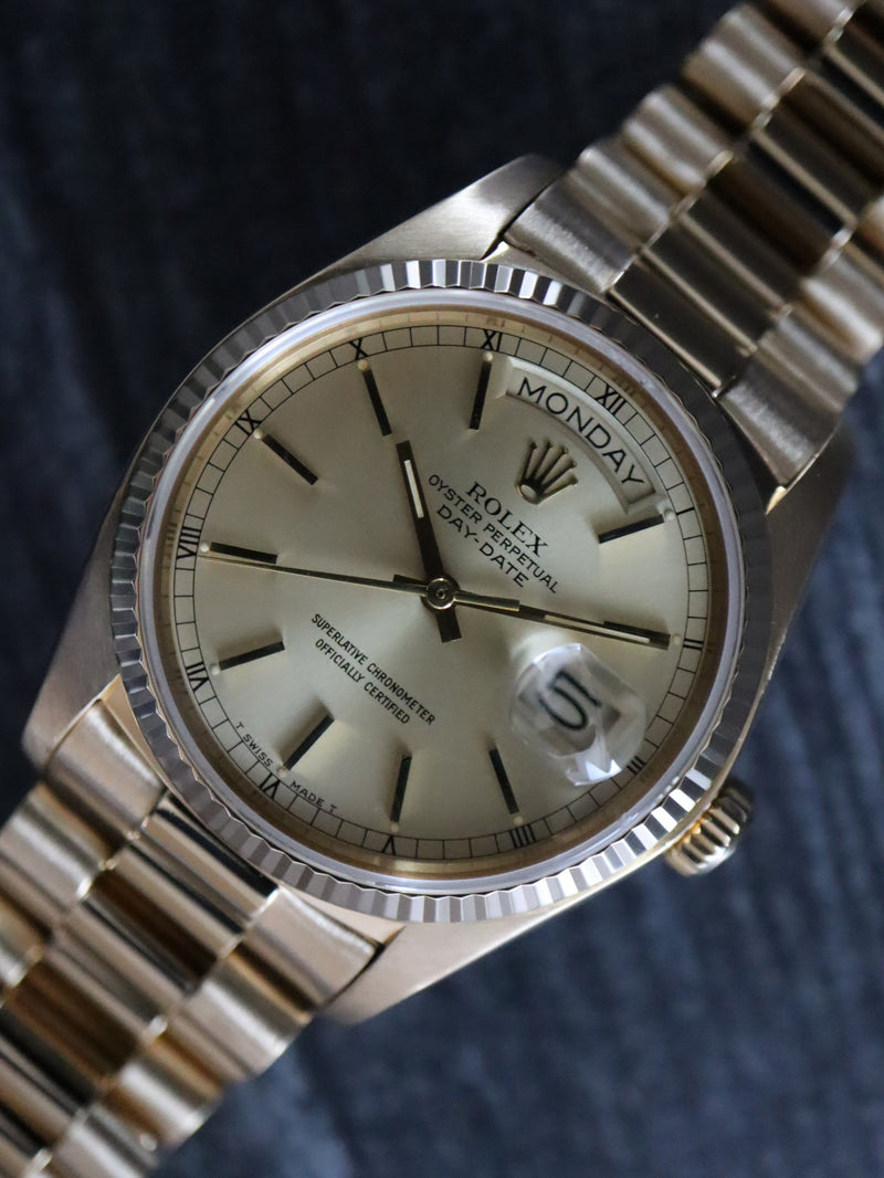 38616: Rolex 18k Yellow Gold Day-Date, Ref. 18038, Box and 1979 Papers