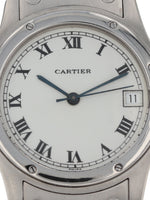 38711: Cartier Ladies Santos Ronde, Automatic, Size 33mm