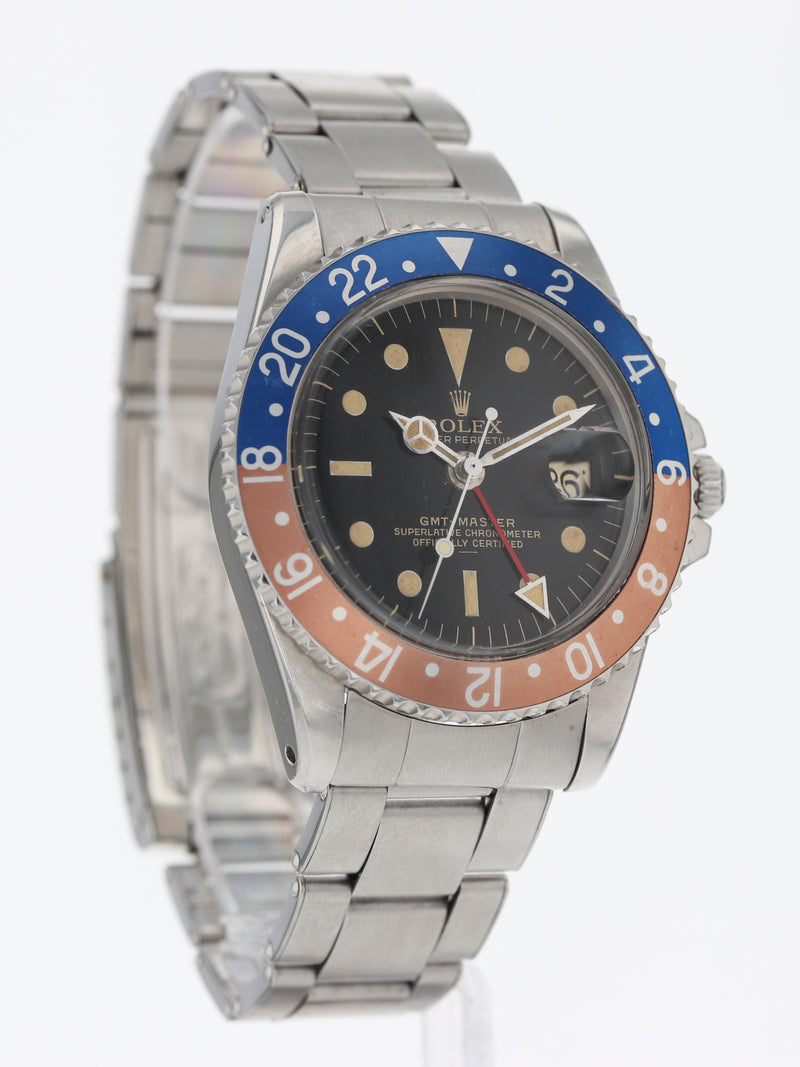 38723: Rolex Vintage GMT-Master "Pepsi", Ref. 1675, Full Set Circa 1964