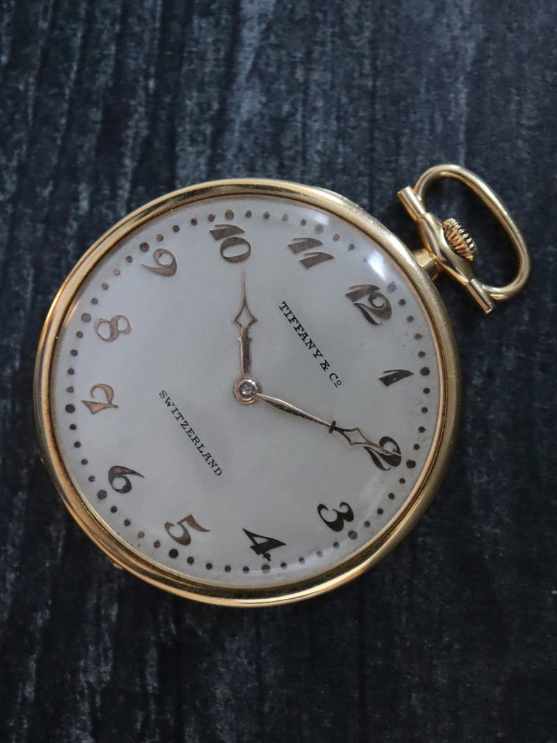 (To Exhibition) 38748: Tiffany & Co. 18k and Platinum Ultra Thin Touchon Pocketwatch