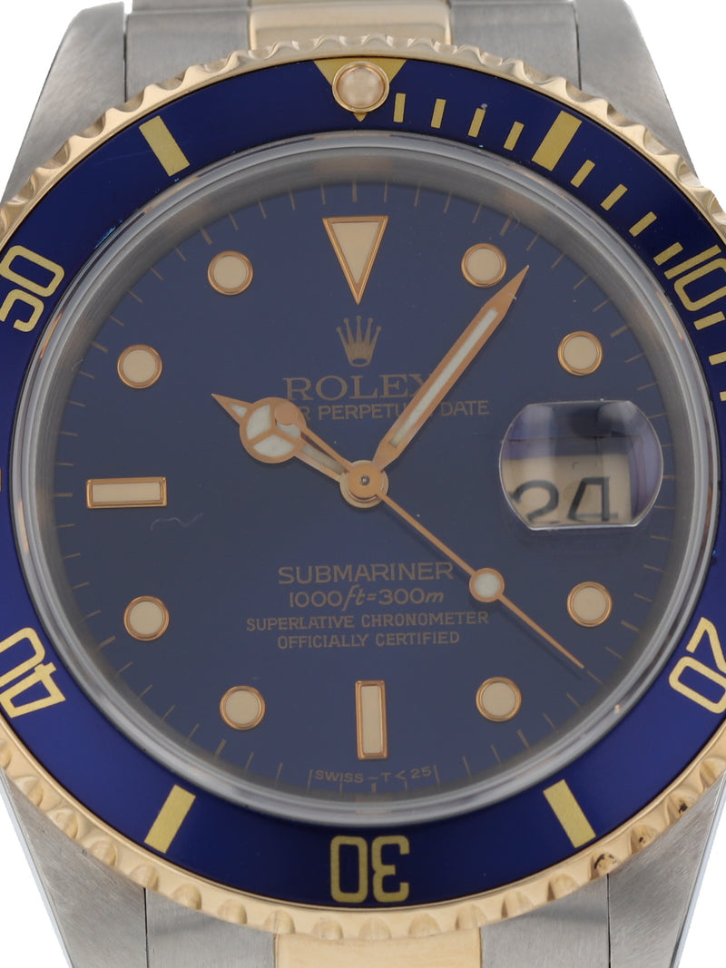 38772: Rolex Submariner, Ref. 16613, Circa 1991