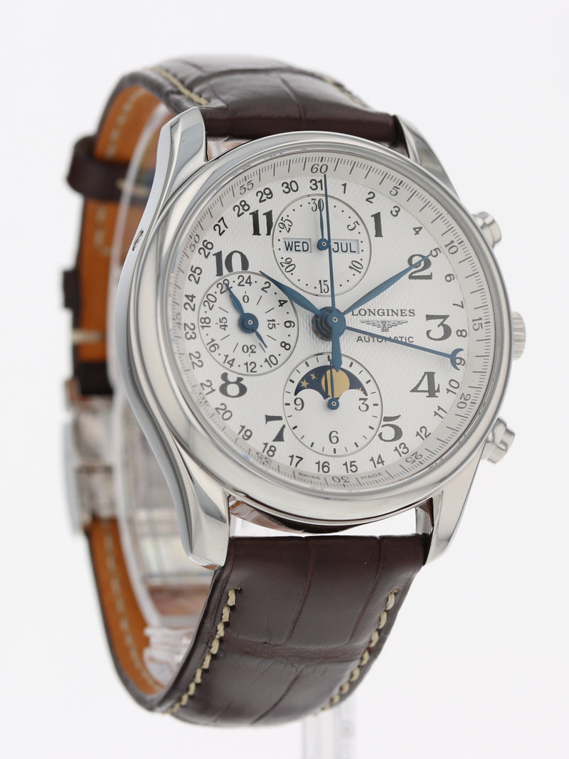 38782: Longines Master Collection Chronograph, Ref. 26734783, Box and 2009 Card