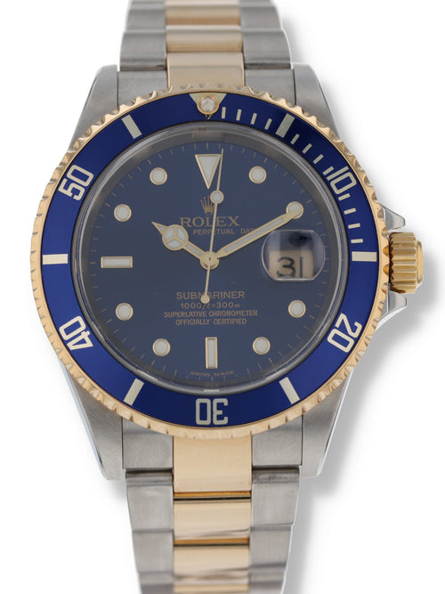 38819: Rolex Submariner, Ref. 16613, Box and Papers, Circa 2003