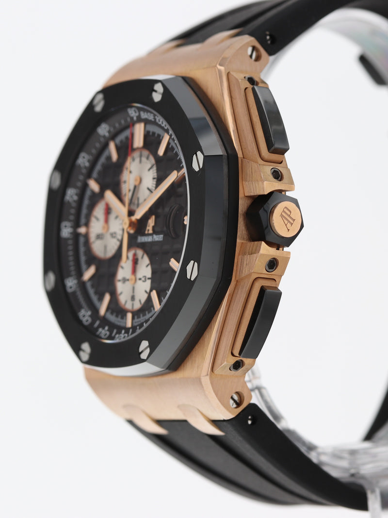 38822: Audemars Piguet 18k Rose Gold Royal Oak Offshore Chronograph, Ref. 26401RO, Box and Papers 2014
