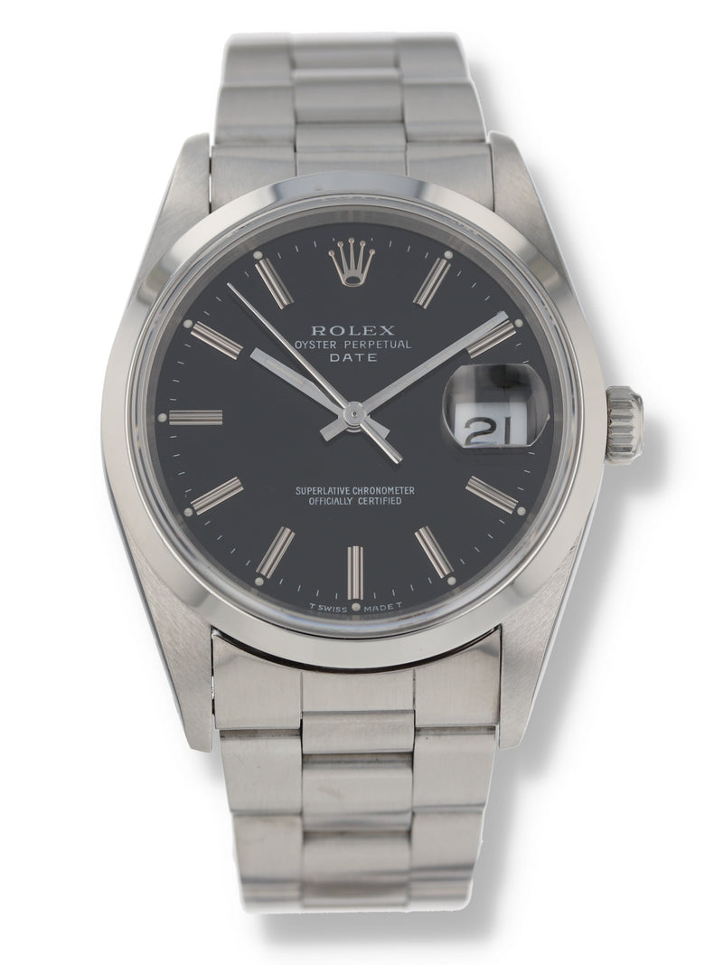 38882: Rolex Stainless Steel Date, Ref. 15200, Circa 1990