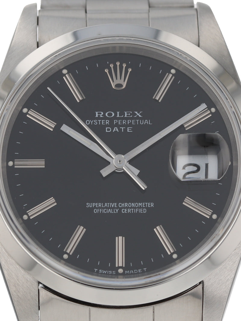 38882: Rolex Stainless Steel Date, Ref. 15200, Circa 1990