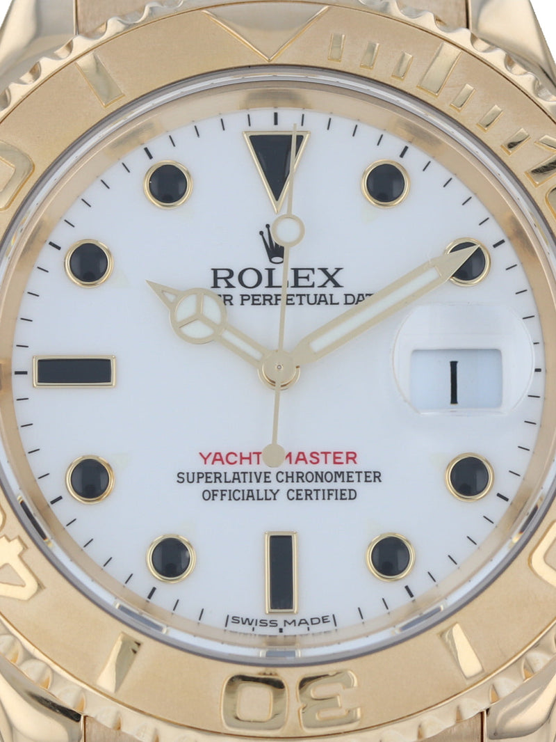 38942: Rolex 18k Yellow Gold Yacht-Master, Ref. 16628, Circa 1997