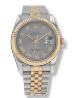 38954: Rolex stainless Steel and 18k Yellow Gold Datejust 36, Ref. 116233