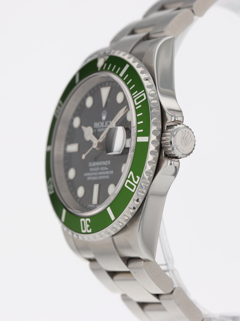 38966: Rolex Submariner Kermit, Ref. 16610LV, Box and 2008 Card – Paul  Duggan Fine Watches