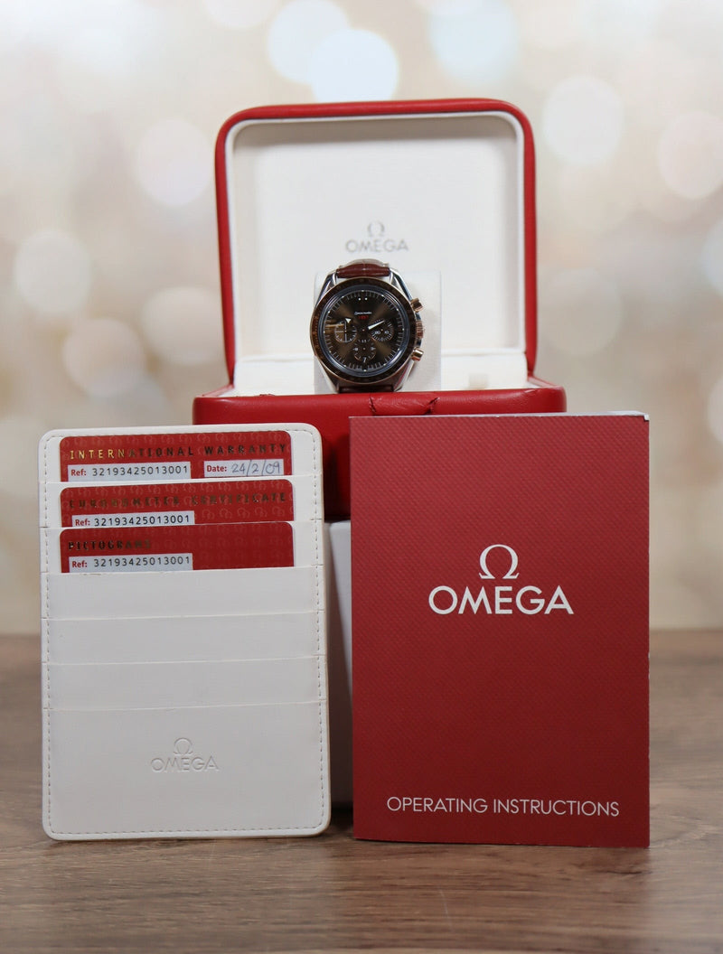 38995: Omega 1957 Speedmaster Broad Arrow Chronograph, Ref. 321.93.42.50.13.001, Box and 2009 Card