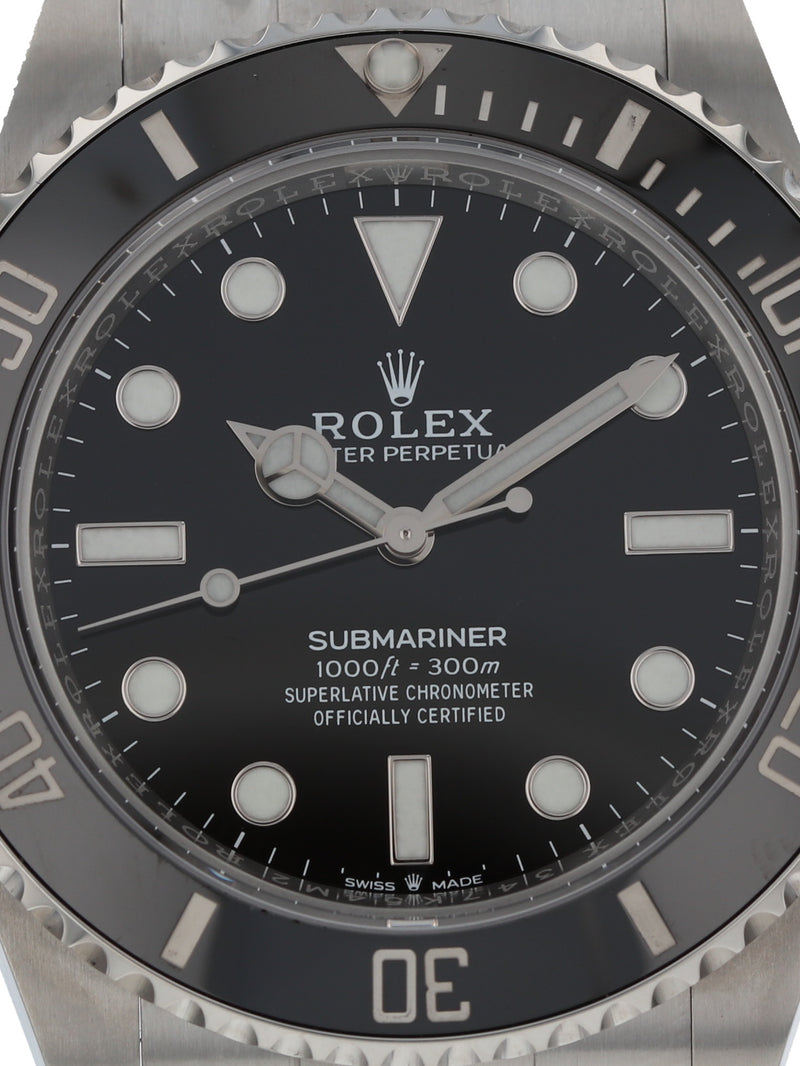 39064: Rolex Submariner 41 "No Date", Ref. 124060, 2022 Full Set