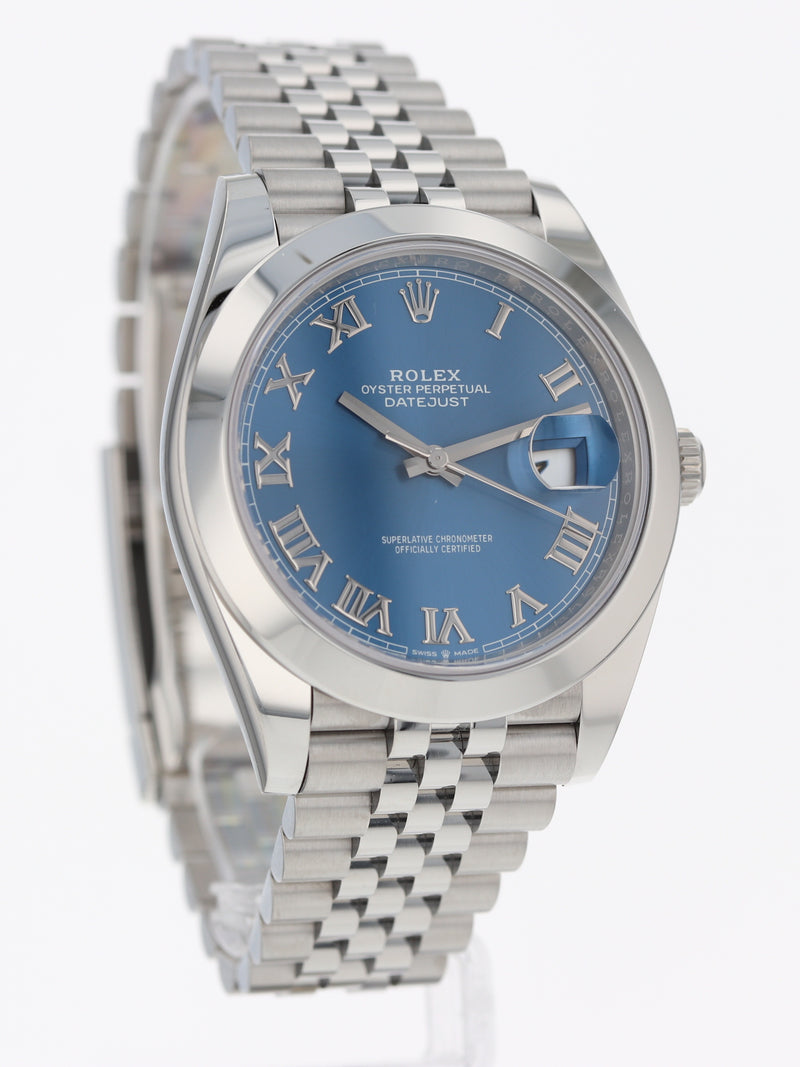 39068: Rolex Datejust 41, Ref. 126300, Box and 2021 Card