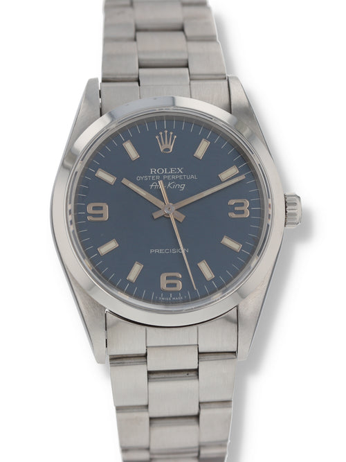 39074: Rolex Air-King, Ref. 14000, Box and Papers Circa 1997