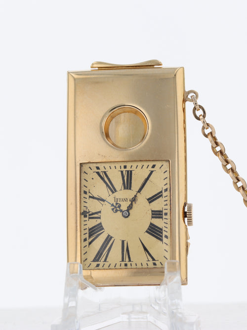39078: Tiffany & Co. 18k Cigar Cutter Form Watch, Circa 1920's
