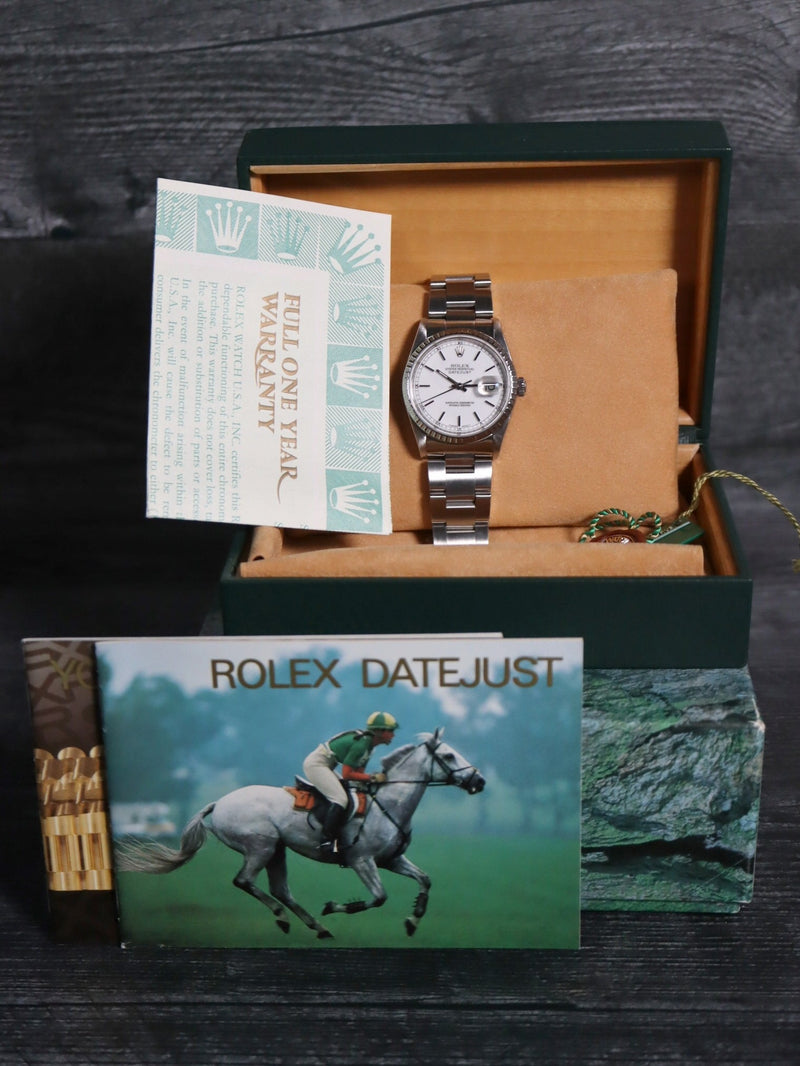 39107: Rolex Datejust 36, Ref. 16220, 1993 Full Set