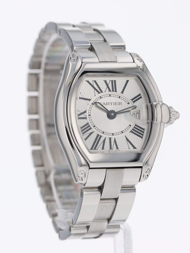 39130: Cartier Ladies Roadster, Quartz, Ref. W62016V3, Box and Papers