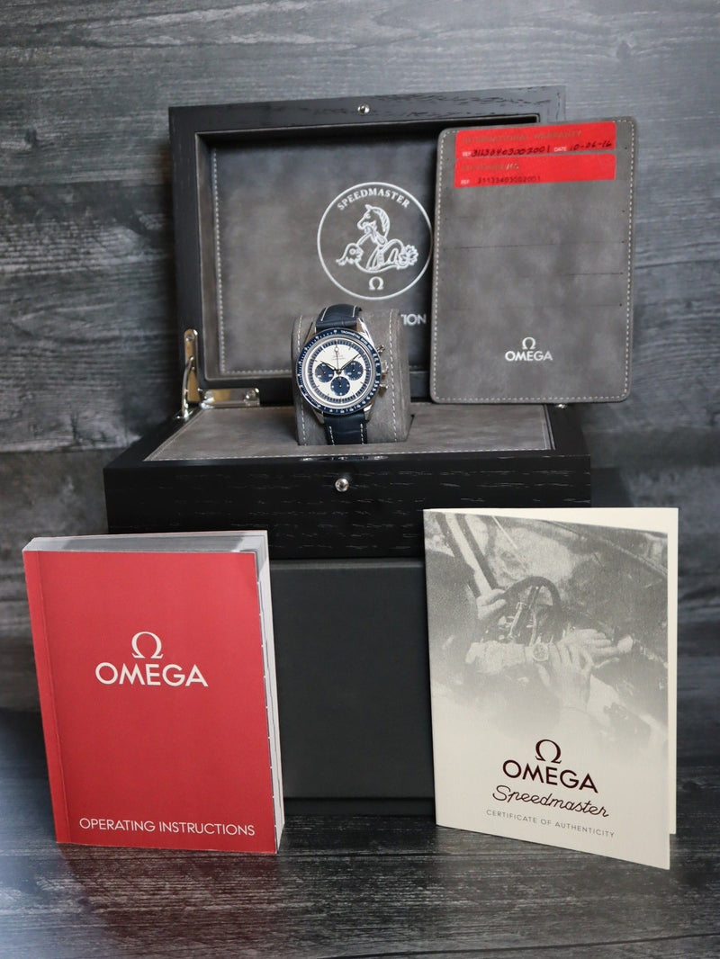 39131: Omega Speedmaster Anniversary Series CK2998,  Ref. 311.33.40.30.02.001, Box and 2016 Card,