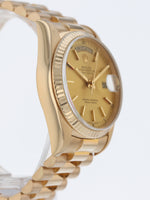 39141: Rolex 18k Yellow Gold President, Ref. 18038, Circa 1986