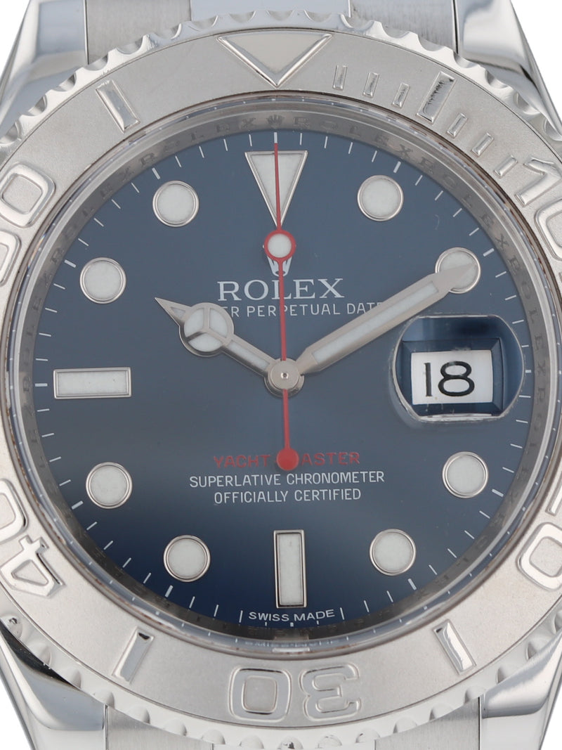 39165: Rolex Yacht-Master 40, Ref. 116622, Blue Dial