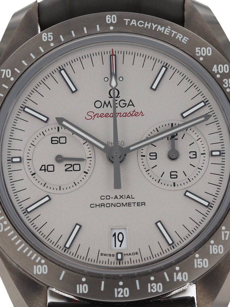 39167: Omega Speedmaster "Grey Side of the Moon", Ref. 311.93.44.51.99.002, Box and Card