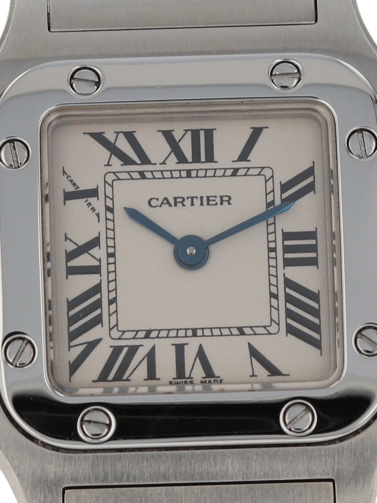 39182: Cartier Small Santos Galbee, Quartz, Ref. W20056D6