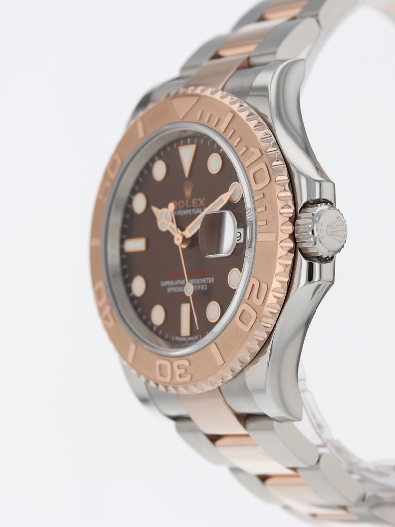 39199: Rolex Stainless Steel and Everose Gold Yacht-Master 40, Ref. 116621, Chocolate Dial, 2018 Full Set