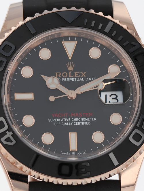 39202: Rolex 18k Rose Gold Yacht-Master 40, Ref. 126655, 2021 Full Set